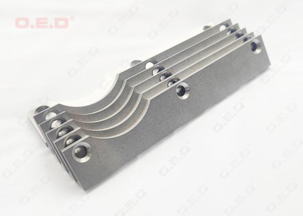 R102 YL10.2 Tungsten Carbide Wear Plate With M8 Bolt Holes Length 197mm