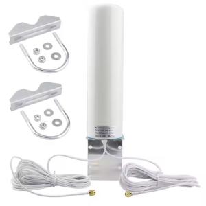 Antenne 3G 4G LTE 698-960/1710-2700MHZ 12dBi Double antenne câblée 5m pour