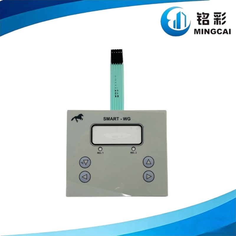 Custom FPC Membrane Switch Keypad with Tactile Dome Keys and High Tensile Flexible FPC Flat Cable for Industrial Control Panel Overlay