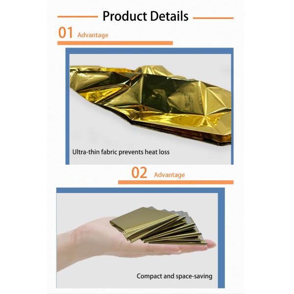 Outdoor Emergency Insulation Blanket Manual Power Source Waterproof insulation blanket