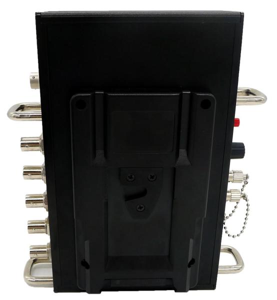 Anton Bauer style Gold Mount Adaptor & OB-van Base station for EFP HD-SDI to fiber converter