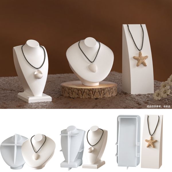 DIY jewelry necklace pendant display table silicone mold ins minimalist style aromatherapy ornament gypsum mold
