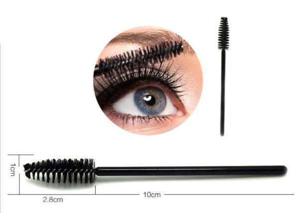 Artificial Fibers Cosmetic Beauty Tools / Black Eye Makeup Brushes For Eyelashes / Eyebrows