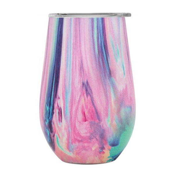 9OZ Wine Tumbler Cups Vacuum Insulated Wine Tumbler With Lid Personalized