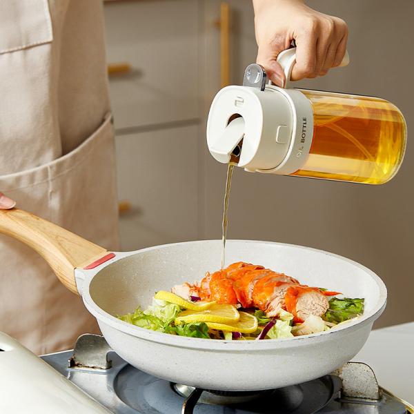 2024 New Arrive 2 In 1 Olive Oil Dispenser Bottle 550ml Large Capacity