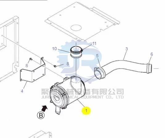 YN11P00034F1 YN11P00029F1 Excavator Air Filter Assy SK200-8 SK210-8 Kobelco Parts