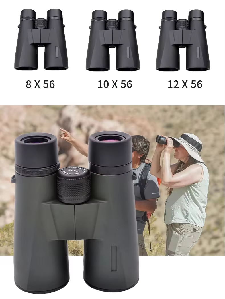 Binoculares Profesional Long Range 8X56 10X56 12X56 Bak4 Waterproof Types of Binoculars with ED Glass