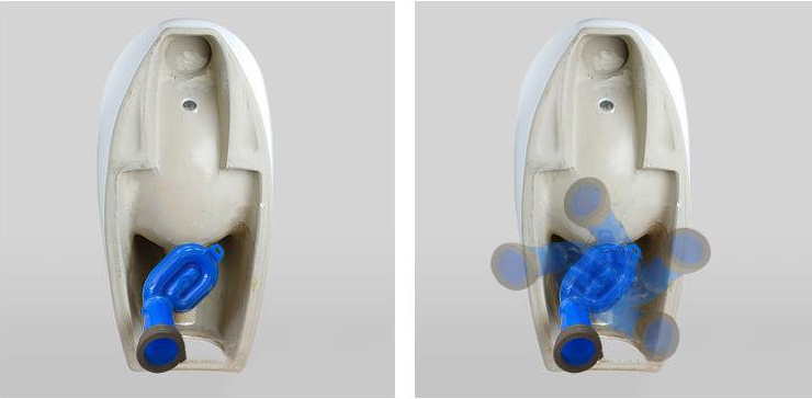 The Modern Design Urinal Connection Pipe Is Made Of Polypropylene Plastic Drainage Pipe And Is Used For Connecting To The Bathroom Toilet.