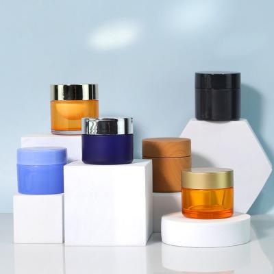 Cosmetic PET Cosmetic Jars 30g 50g 60g Clear PET Containers With Lids