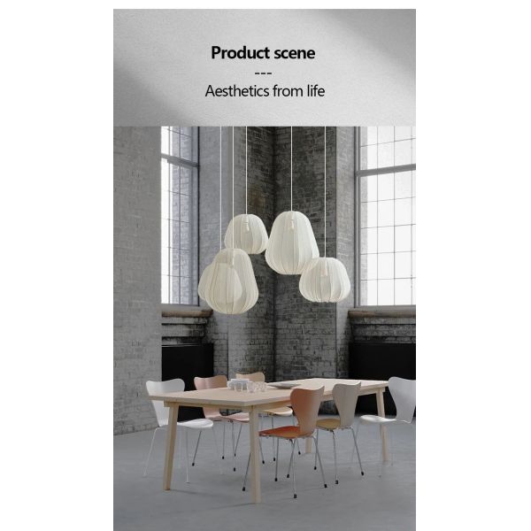 Nordic Designer Fabric Art Chandeliers Home Decor Retro Pendant Lamp (WH-VP-321)