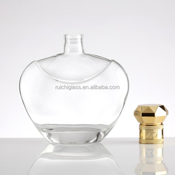 Настроить герметичность Тип плоский рот стеклянные бутылки для виски водки в новейшем дизайне