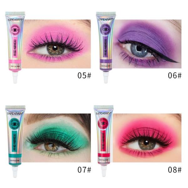 Металлическая косметика макияжа лица 12 цветов делает тени для век водостойкими макияжа