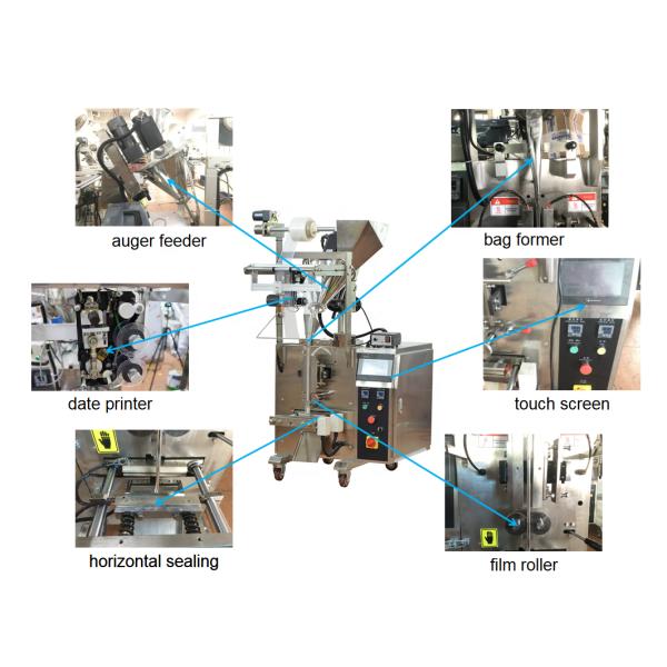 La pequeña empaquetadora del polvo de la especia 5000g 380V laminó la película