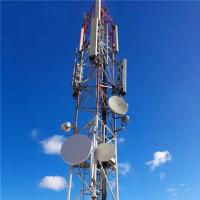 a torre de aço das telecomunicações de 70m G/M galvanizou estrutura equipada com pernas do ângulo da barra 3