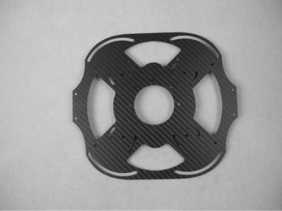 Desenho da fibra do carbono do OEM que edita o CNC da montagem do motor do serviço para Quadcopters