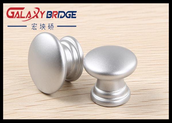 25mm Pearl Silver Plastic Cabinet Knobs Round ISO Certificated For  Furniture Drawer Pulls