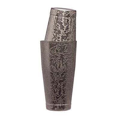 Ferramentas de barras de aço inoxidável de primeira qualidade Boston Cocktail Shaker Set para bartending