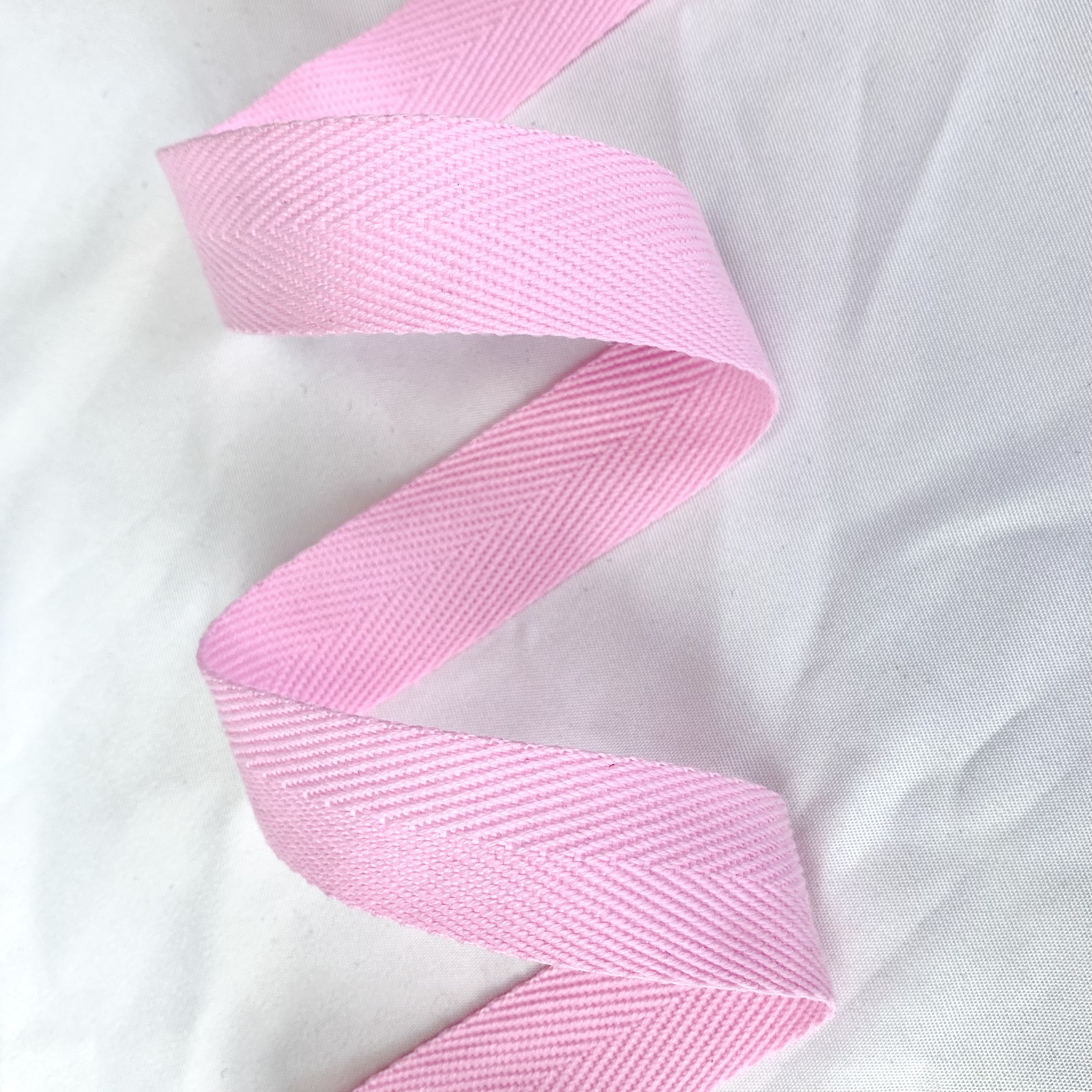 Herringbone polyester-cotton webbing Various colors Backpack strap Belt Handbag strap