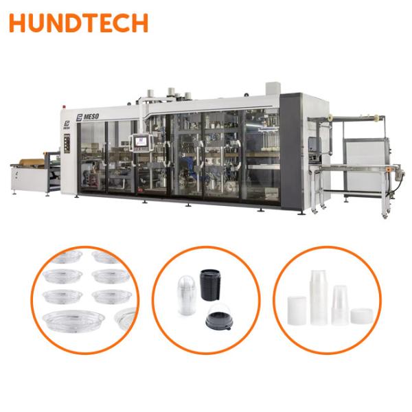 Plastic Vacuum Industrial Thermoforming Machine 35 Shot / Min