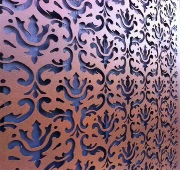 Fire Proof Indoor 7.0mm Aluminium Wood Panel Width 1250mm With Pattern Cutting