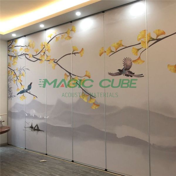 Adjustable Speed Sound Insulation Movable Partition Wall with High Flexibility for Commercial Spaces