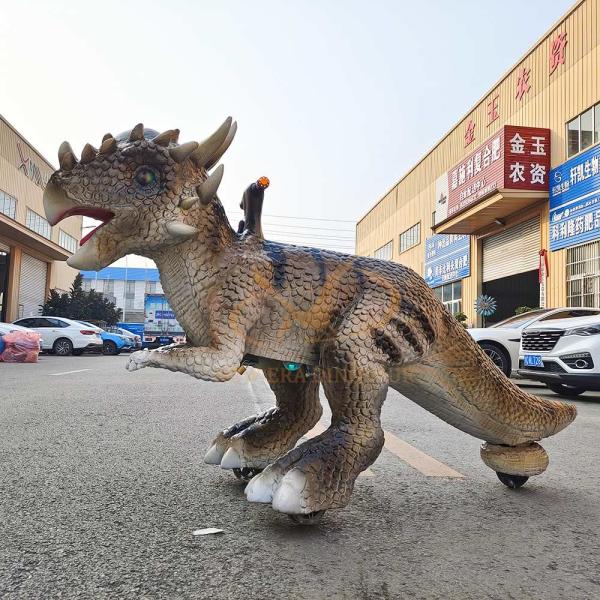 Centro comercial personalizado Dinosaurio animatrónico paseo Tamaño natural Para adultos