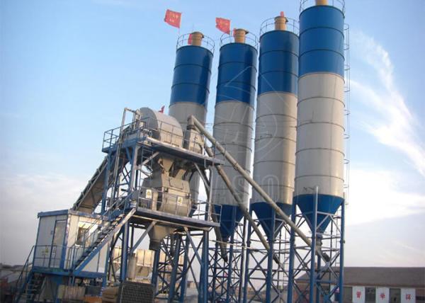 60m3 Small Ready Mix Concrete Plant With Stationary Automated Belt Conveyor