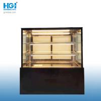 Grande Capacidade Comercial Torta Vitrine Cooler de Vidro Padaria Display Cabinet Vitrine Hcs-18f