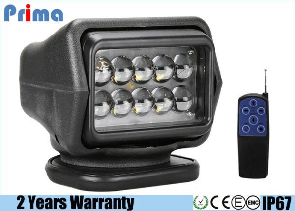 50w Magnetic Remote Control Searchlight , 360° Rotate Led Marine Spotlight