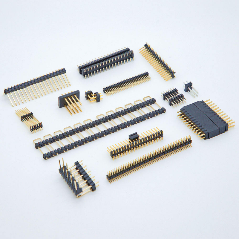 Customized 2.0mm Double Rows 29Pin Bent Needles One-Stop Gold Plating USB PCB Connector Accessory Brass Male Pin Header