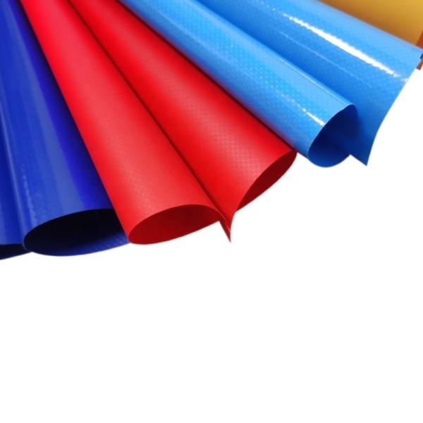 0.4-1mm tecido revestido de PVC impermeável rolos de lonas retardantes de fogo lonas de PVC tela