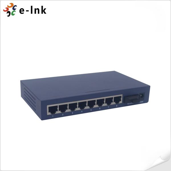 8 Ports 250M Industrial PoE Switch 100Mbps Down Link Ethernet Port