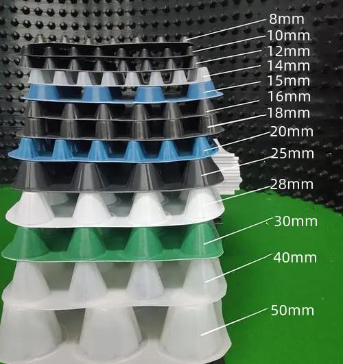 Rectangle Waterproof HDPE Drainage Board Dimple Membrane Drain Mat for Green Roof