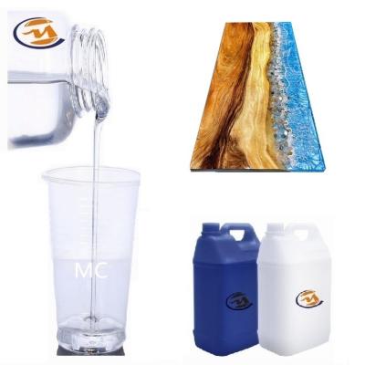 Two Parts Mix Ratio 3 to 1 Crystal Clear Epoxy Resin for Wooden Rivertable Casting