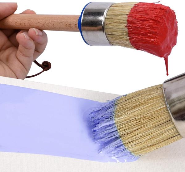 3 PCes riscam a pintura natural da cerda da escova de pintura para a mobília