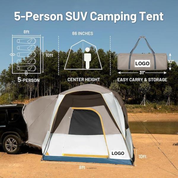 Наружная 3.05*2.44*2.18M Легко устанавливаемая палатка для кемпинга с ультрафиолетовой защитой и водонепроницаемым полом