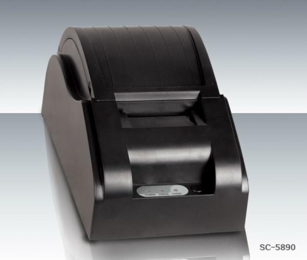 1- Wired POS Thermal Printer for Back Kitchen Orders Customizable LOGO 58mm Print Paper Width USB/Serial Support