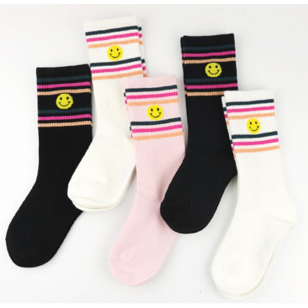 Colorful Fashionable Women's Novelty Socks Sweat Absorbent Customized Logo