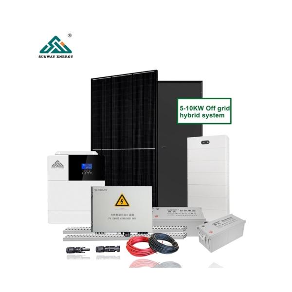 Panneau solaire de 410 à 700 watts Certificat CE/RoHS 5kw 10kw hors réseau Système d'énergie solaire pour la maison