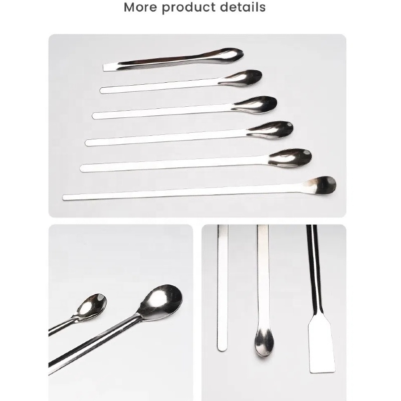 20/30cm Lab Use Stainless Steel Medicinal Spoon Spatula Sampling Spoon Scoop Mixing Spatula for Lab Consumables