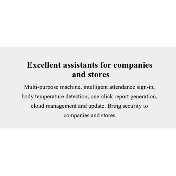 800*1280 Access Control Thermal Scanner , Face Recognition Temperature Detector