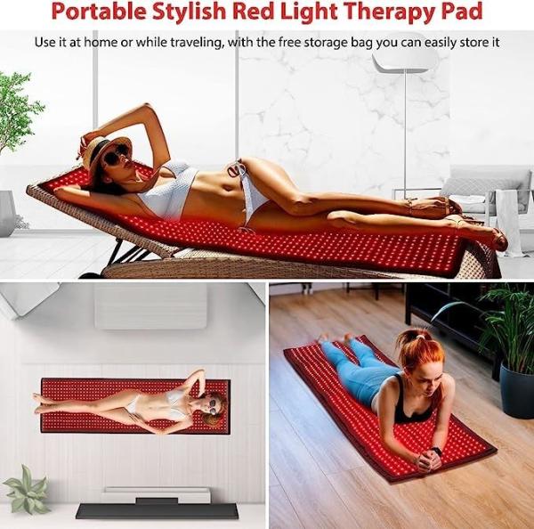 Waterproof Red Infrared Light Therapy Mat Blanket For Pain Relief 660nm 850nm