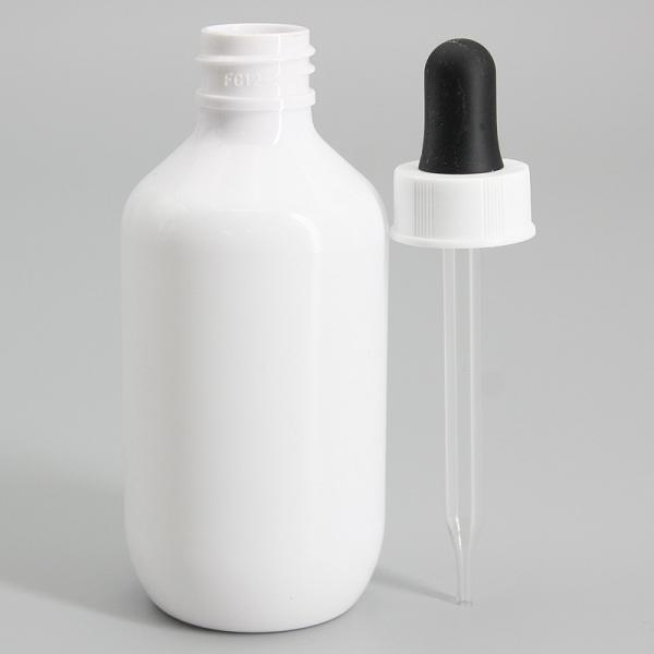 Plastic 100ml Clear Frosted Liquid Essential Oil Dropper Bottle