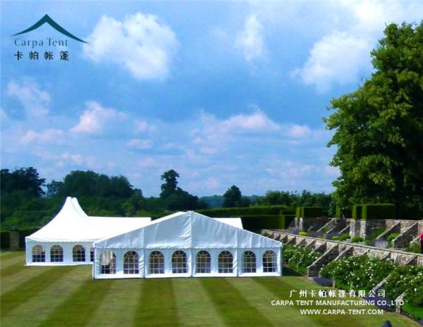 Rainproof PVC Fabric Wedding Marquee Tent Max. Wind Load 80 ~ 100km/H