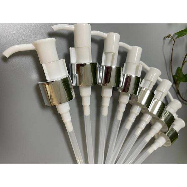 JL-JK306 Plastic and Aluminum Closure Oil Pump 20/410 24/410 Essential Oil Screw Dispenser Pump with Clip Cap