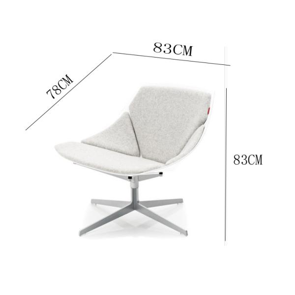 Modern design office chair leather sofa black leisure chairs set for office and hotel