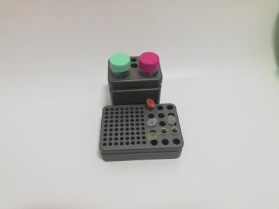 Metal a cremalheira do suporte do tubo de ensaio do centrifugador para o serviço refrigerando livre de gelo do OEM do núcleo 15*2ml 15*1.5ml