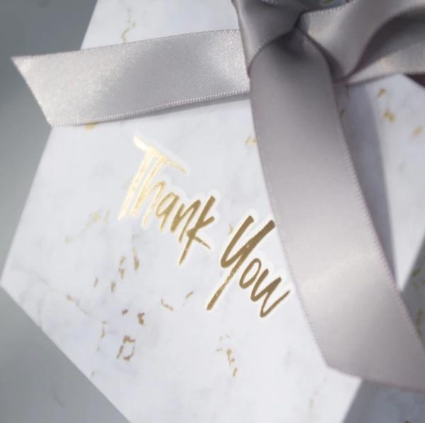 Estampagem a quente Superfície Manuseio Pequeno Saco de Papel de Embalagem para doces de casamento de chocolate