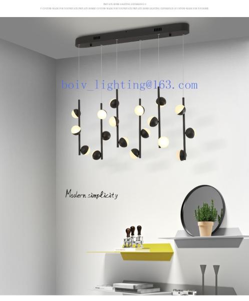 Acrylic Iron LED Pendant  Lightings Ball Shape 800*100*1500MM 36w