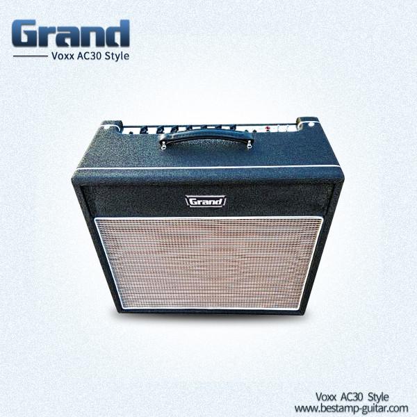 Vox Style Tube Guitar Amplifier Combo 30W with Reverb Gain, Fat Switch, Treble, Bass, Middle, Volume, Reverb